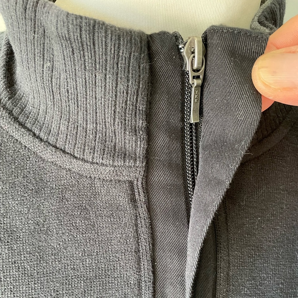 Blue Pronto Uomo 1/4 Zip Sweater - color black, size XL
